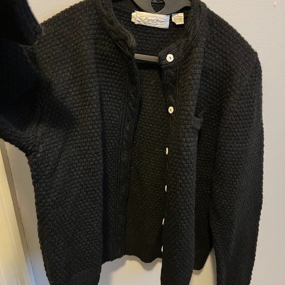 Vintage cardigan 100% shetland wool Jayson Younger - Picture 1 of 5